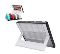 Dpofirs Caricatore del Controller del Gioco Adatta per il Diodo Emettimo di Luce Organica 4 in 1 Dock di Ricarica Portatile di Tipo C -8 Slot Card, in Particolare Progettato con (bianco)