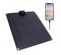 Dpofirs Caricatore del Pannello Solare da 30W Monocristallino IP67 Imploprooths, Controller 5A USB DC Output Gugge di Richiamo, Carta Batteria per Auto Phone Compatibile con Le Batterie
