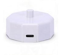 Dpofirs Caricatore per Spazzolino Elettrico, Supporto di Ricarica USB per Black Series/Pro, per Vibe Series/Pro, per Duo/. (WHITE)