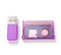 Dpofirs Cartuccia di Gioco per SP/IDS/GBA/GBMSP, Scheda Cartuccia Flash con Lettore di Schede (Nero Trasparente)