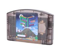 Dpofirs Cartuccia Flash N64, Cartuccia di Gioco Open Source con Emulazione 64DD e Memoria da 32 GB per Console di Gioco retrò 64 (Nero Trasparente)
