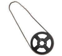 Dpofirs Catena da 25 Ore Adatta per Accessori Mini Moto Robusta Ruota Dentata da 144 Maglie per Quad ATV Elettrico, Catene per Bici da Tasca in Lega di Acciaio