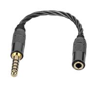Dpofirs Cavo Adattatore da 4,4 Mm a 3,5 Mm, Convertitore per Cuffie da, Maschio a 3,5 Femmina con Connettori Placcati in Oro per HIFIMAN DAP