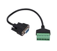 Dpofirs Cavo Adattatore DB9 Maschio a Morsetti a Vite 8 Pin, Cavo di Prolunga per Host Computer e Dispositivo di Visualizzazione (Female Connector)