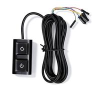 Dpofirs Cavo Adattatore per Controllo Alimentazione Interruttore di Alimentazione per Computer Desktop, Cavo Prolunga Pulsante di Accensione Esterno per PC da 2 M per la Maggior Parte