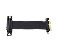 Dpofirs Cavo Riser PCI E 3.0 X4, Prolunga Flessibile per Scheda Grafica E Scheda Audio, 8Gbps, da Maschio 180 Gradi a Femmina 90 Gradi, Standard PCI E X4, for Installazione Interna
