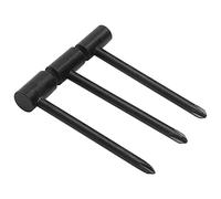Dpofirs Chiave per Asta per Chitarra, 3 Pezzi 6,35 Mm 7 Mm 8 Chiave Esagonale per Asta Design a Forma di Tubo Chiavi Esagonali Regolabili Integrate con Cacciavite Terminale, per Riparazione (Nero