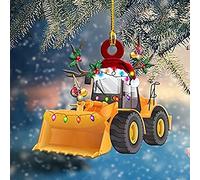 Dpofirs Ciondolo Personalizzato per Albero di Natale, Decorazione da Appendere, Regalo, Ornamenti per Escavatore per Camion dei Pompieri con Design Unici per Creare un Incantevole Paese delle