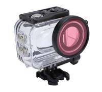 Dpofirs Coperchio di Protezione Subacquea della Telecamera d'azione, Custodia per Immersioni della Fotocamera Action PC High -Light Gear 196FT Impermeabile per il Nuoto (Con filtro)