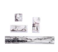 Dpofirs Copritasto PTB orizzontale, kit copritasti universale per tastiera meccanica, spazio + ESC + Invio + tastierino numerico Invio moo Combo tastierino moda fai-da-te(Paesaggio)