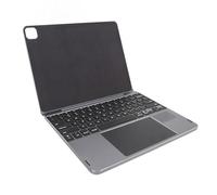 Dpofirs Custodia con Tastiera Tablet Wireless con Tasti Retroilluminati, Ricarica di Tipo C per IOS Pro 12,9 Pollici 3 4 5 6a Generazione, Grigio per Studenti