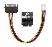 Dpofirs Durevole Adattatore M.2 NGFF Chiave A E A PCIe 1x, Alimentazione 5 V/12 V, Supporta PCIe 1x, X4, X8, X16 per /, stabilità A Lungo Termine, Connettore X1 Senza Bordi