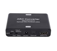 Dpofirs Estrattore Audio HDMI ARC, Convertitore Adattatore HDMI ARC 192 KHz, Splitter, Alloggiamento in Lega di Alluminio, Plug N Play con Memoria del Volume, Convertitore Analogico,