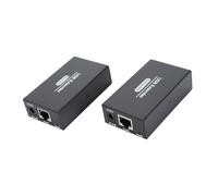 Dpofirs Extender USB 2.0 Fino a 120 M su Cat5e/6/7, 4 Porte USB 2.0, Extender USB su Ethernet RJ45, per, per OS X, per, per, Extender USB (Spina europea)