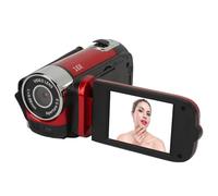 Dpofirs Fotocamera Digitale 1080PD, Videocamera da 16 MP con Schermo Ruotabile da 2,4 Pollici, Videoregistratore HD con Zoom 16X con Luce di Riempimento, Batteria Incorporata per (rosso)