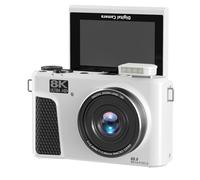 Dpofirs Fotocamera Digitale da 8k, Fotocamera WiFi Vlog WiFi da 88 MP con Schermo di Lancio da 3 Pollici, Videocamera Video Automatica con Filtri Multipli Riempiono la Luce per la (WHITE)