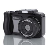 Dpofirs Fotocamera Digitale, Video HD 5K, 80 MP, Messa a Fuoco Automatica AF, Zoom Digitale 18x, Doppio Schermo da 3,5 e 2,0 Pollici, funzionalità Webcam