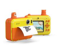 Dpofirs Fotocamera Pellicola Istantanea 1080p, Doppie Telecamere HD a Doppia HD da 8 MP con Schermo da 2,4 Pollici, Telecamera per Selfie Termica Portatile per il Compleanno delle (YELLOW)