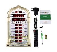 Dpofirs Gebetsuhr islam azan batteria moschea orologio riproduce islamico musulmano azan digitale musulmano allarme di preghiera Athan Islam per la preghiera Muslimisch