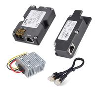 Dpofirs GigE PoE Iniettore 150 W, Dish Cable Adapter a RJ45, DC Boost Converter 12 V a 48 V, per Dish V2 Internet Kit, 1000 Mbps, T568B RJ45 Pin