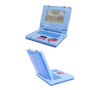 Dpofirs Giocattolo Didattico Portatile per Bambini con Musica, Computer Educativo a LED per Bambini, Bordo Liscio, Materiale Plastico, età 3-6 Anni (Mouse blu non retrattile)