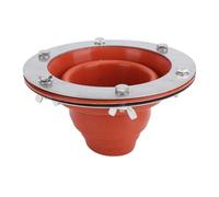 Dpofirs Kit Jack per Stufa per Tende, Tubo in Silicone, Resistente Al Calore, Ampia Applicazione per Tende a Campana, Cabine, Box/Cover Galleggianti in Acciaio Inossidabile/silicone (ORANGE)