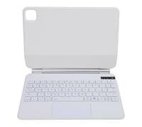 Dpofirs La Custodia per Tastiera Touchpad, Custodia per Piastrelle di Tablet Magnetica Scaricabile per il Tablet di Pro 11 (WHITE)