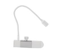 Dpofirs Lampada per Ciglia Portatile, Lampada per Estensione Ciglia, con Pinzette, Lampada Polimerizzatrice Ad Asciugatura Rapida, Asciuga Unghie a Collo di Cigno V (WHITE)