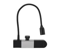 Dpofirs Lampada per Ciglia Portatile, Lampada per Estensione Ciglia, con Pinzette, Lampada Polimerizzatrice Ad Asciugatura Rapida, Asciuga Unghie a Collo di Cigno V (BLACK)