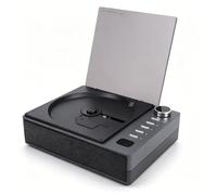 Dpofirs Lettore CD Portatile, Altoparlante Bluetooth con Telecomando, Macchina CD Desktop per L'intrattenimento Audio Domestico (BLACK)