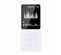 Dpofirs Lettore MP3, Lettore Musicale Portatile per Musica, Audio, Sport, Corsa, con Display da 1,8" e Auricolari, Sveglia, Funzione Calendario (WHITE)