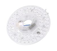 Dpofirs Luce Ventilatore a Soffitto a LED, Kit di Luce Retrofit da 4,92 Pollici Sostituzione 3 Colori Dimmeble, Motro Rotondo a Filo da 18 W Modulo LED PC per la Maggior Parte dei Dimmer (230 V)