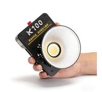 Dpofirs Luce Video LED da 100 W, Bicolore 2800K-6800K, Luce Portatile per Fotocamera con 9 modalità Scena, CRI Elevato 95+, Ricarica Rapida PD, per Fotografia e Studio Video