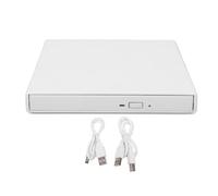 Dpofirs Masterizzatore 4K Esterno, Lettore e Scrittore BD DVD CD USB 3.0 per PC Desktop Portatile (WHITE)