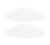 Dpofirs Mensole Sospese Angolari in Acrilico, Organizer Trasparente per Mensole per Doccia con Montaggio a Parete con Design Impermeabile per Riporre il Bagno (2 pezzi trasparenti)