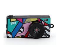 Dpofirs Mini Fotocamera Digitale Portachiavi, Piccola Fotocamera retrò da 12 MP, Videoregistratore HD Portatile con Messa a Fuoco Automatica per Viaggi, Feste e Vlog, 6 Filtri (BLACK)