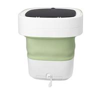 Dpofirs Mini Lavatrice Pieghevole Design Pieghevole da 7,5 Litri, Mini Lavatrice Portatile Funzionamento Completamente Automatico Funzione di Asciugatura Morbida per Biancheria Intima (Verde)