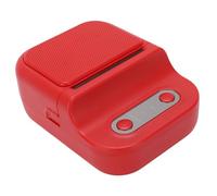 Dpofirs Mini Stampante per Etichette, Macchina Termica Tascabile Portatile con APP per IOS per Andirod, Stampante Personalizzata Senza Inchiostro Portatile per la Scuola Domestica di (Red)