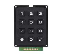 Dpofirs Modulo Tastiera, Tastiera Esterna con Array di Pulsanti 3x4 a 12 Tasti per Progetti MCU Microcontrollore, con Intestazioni a Pin Diritti