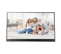 Dpofirs Monitor Portatile da 15,6 Pollici, per Laptop PC Telefono Tablet Display Wireless, Mini X1, USB C X2, Porta Audio da 3,5 Mm X1