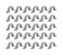 Dpofirs Morsetto per Cinghia per Condotto, Staffa per Tubo in PVC da 1/2 Pollice, Design con Scanalatura, Fissa i Tubi in Posizione, 30 Pezzi