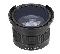 Dpofirs Obiettivo grandangolare Universale fisheye, Obiettivo grandangolare 0,35X con Filettatura per Obiettivo da 52 mm, Impermeabile, AntiGraffio, Resistente all'olio per SLR DSLR