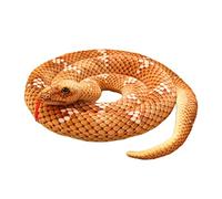 Dpofirs Peluche Flessibile Peluche Serpente per Decorazione a Tema Giungla, Cuscino Serpente Marrone da 80 Pollici per Divano, Letto, Auto (Dpofirsz7tg5ixfs8-230116KM18-1)