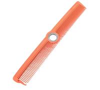 Dpofirs Pettine Barbiere Girevole, Pettine per Taglio Capelli Rotante Professionale con Design con Cuscinetti a Sfera per Tutti i di Capelli Uomini Donne, 8,66 Pollici (ORANGE)