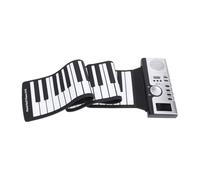 Dpofirs Pianoforte Arrotolabile, Tastiera Digitale Pieghevole 61 Tasti a Dimensione Standard(C2-C7), 30 Canzoni Demo, for Principianti e Uso Didattico