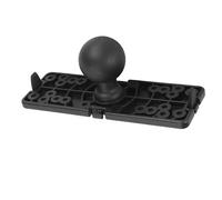 Dpofirs Piastra di Montaggio per Ecoscandaglio, Base di Montaggio Universale a Sfera da 1,5 Pollici per Chartplotter GPS e Sonar, con Struttura in Nylon Resistente e Silicone per