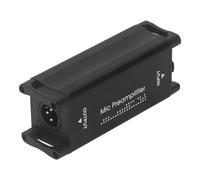 Dpofirs Preamplificatore Microfonico, Preamplificatore Attivatore Booster Microfono Professionale da 25 DB con Guscio in Lega di Alluminio per la Registrazione di Streaming Live