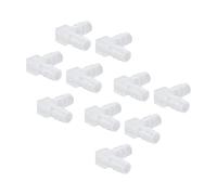 Dpofirs Raccordo a Forma di L Resistente All'usura con Portagomma in Plastica per Tubo della Pompa Dell'acquario e Tubo in Silicone (8mm)