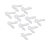 Dpofirs Raccordo a Forma di L Resistente All'usura con Portagomma in Plastica per Tubo della Pompa Dell'acquario e Tubo in Silicone (4 mm)