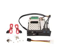 Dpofirs Rack Portatile Hot swap per HDD SATA da 3,5" e 2,5" |Vassoio in Lega di Alluminio per Alloggiamento da 5,25", velocità USB 3.0 e 6 Gbps, Blocco Tasti e Design di Raffreddamento